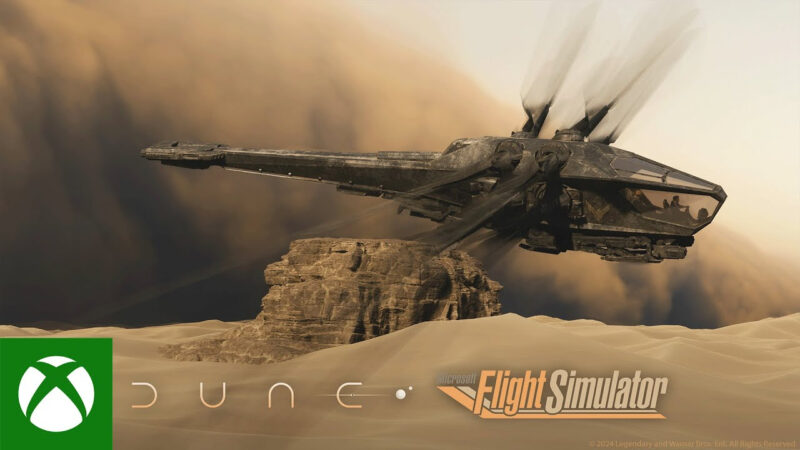 Jouez gratuitement à Flight Simulator avec DUNE !