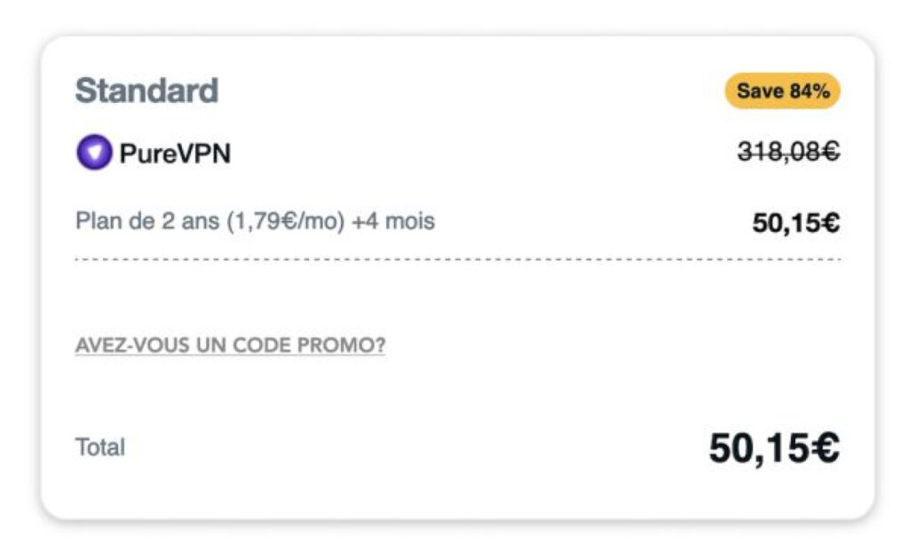 Protégez votre Mac avec PureVPN : -84% + 4 mois gratuits !