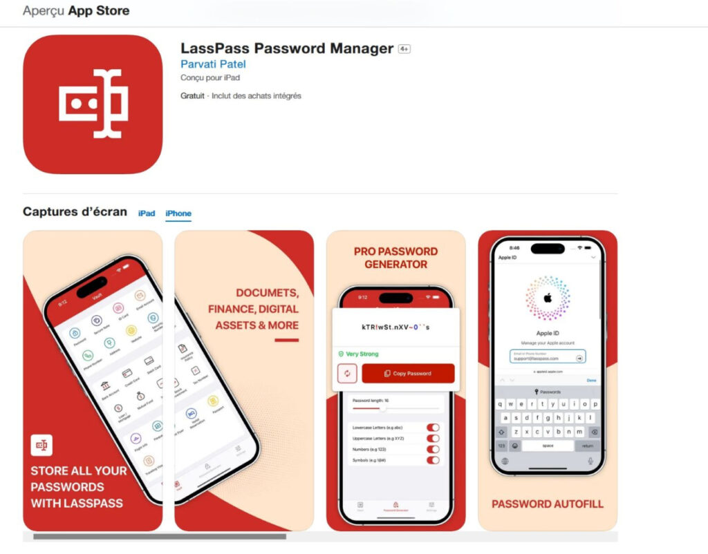 Apple autorise une fausse appli LastPass sur l'App Store