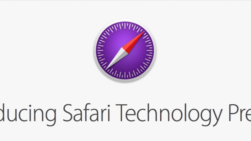 Apple dévoile la version 188 de Safari Technology Preview