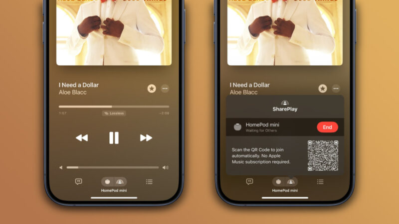 Disparition de SharePlay pour HomePod et Apple TV avec les bêtas d&rsquo;iOS 17.4 et tvOS 17.4