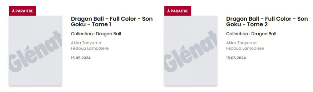 La sortie de Dragon Ball en Full Color en France reportée