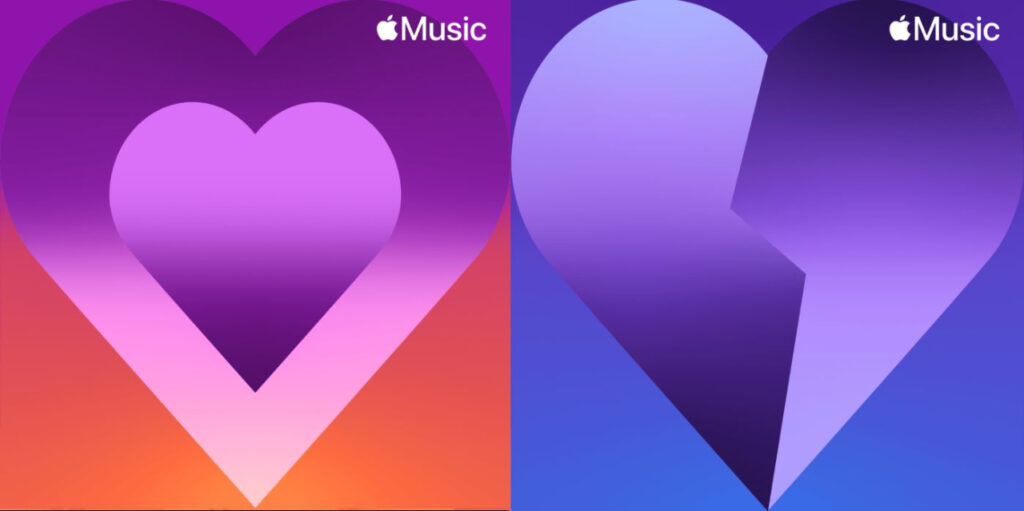 Spécial Saint-Valentin : Apple Music dévoile des stations Amour et Chagrin