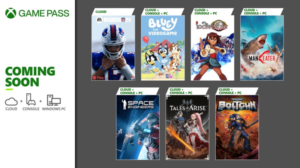 Jeux à venir sur le Game Pass