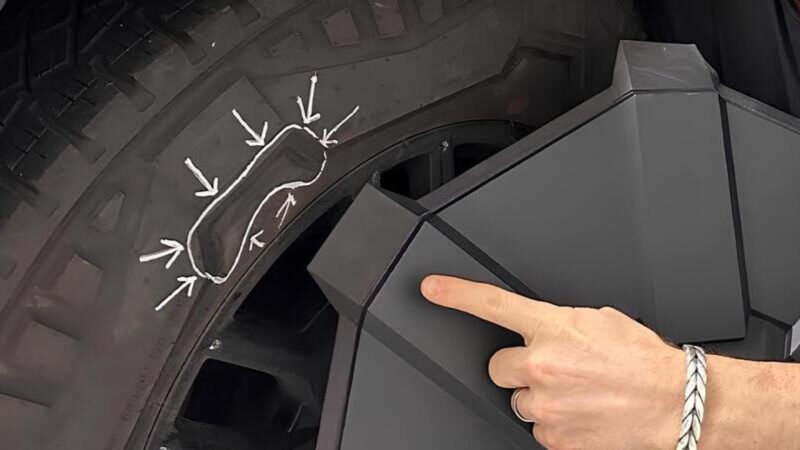 Les enjoliveurs « Aero » du Cybertruck endommagent les pneus : que faire ?