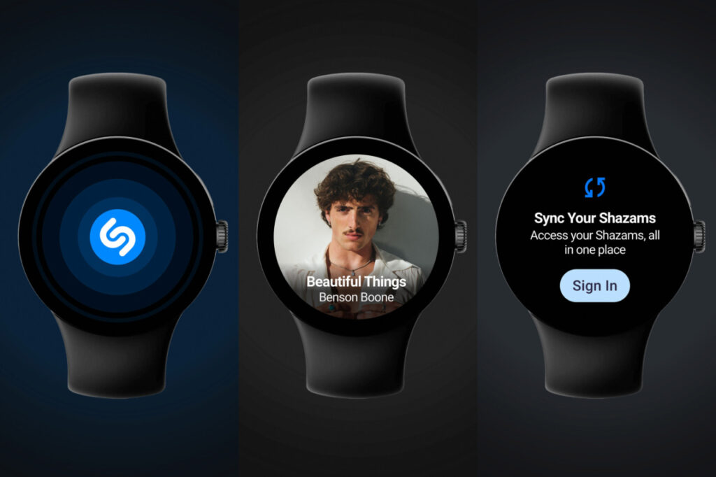 Shazam devient autonome sur les montres Wear OS