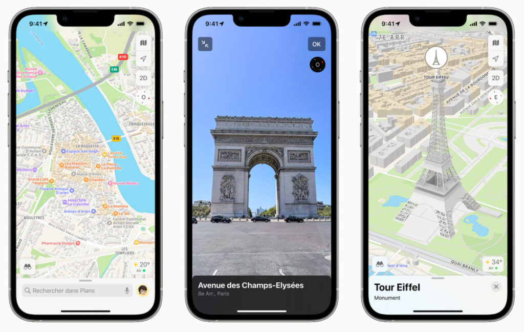 Remplacer Apple Plans par une autre application de navigation sur iOS 18