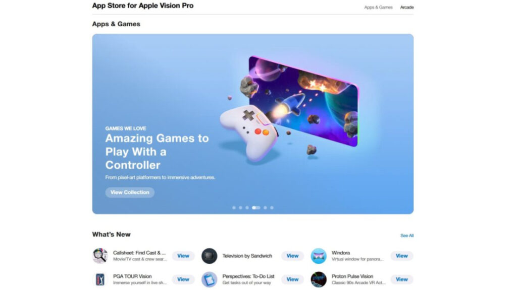 Découvrez les applications du Vision Pro d'Apple en ligne
