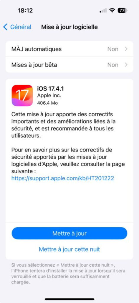 iOS 17.4.1 : corrigez vos bugs dès maintenant !