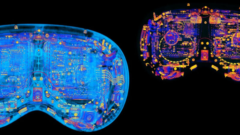 Découvrez les composants de l&rsquo;Apple Vision Pro en passant aux rayons X