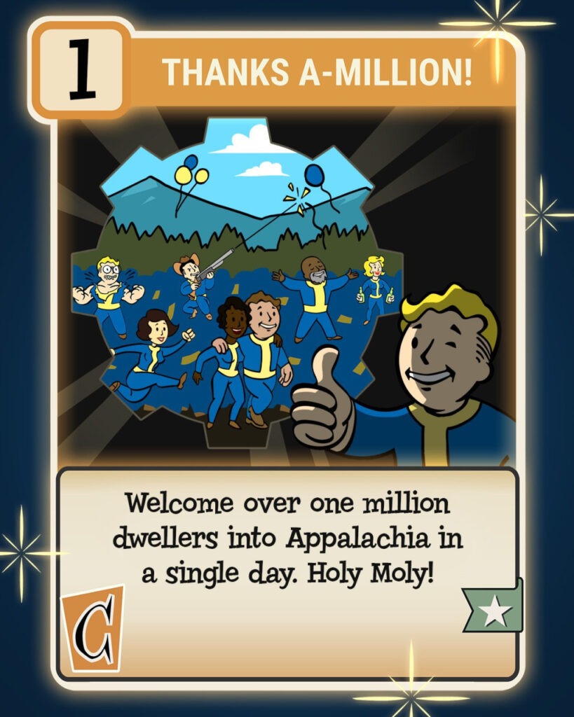Fallout 76 attire plus d'un million de joueurs en une journée grâce à la série Prime