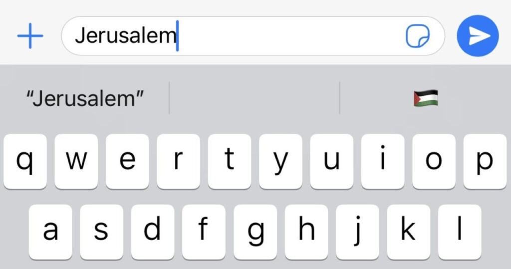 Bug sur iPhone : l'emoji du drapeau palestinien associé à Jérusalem