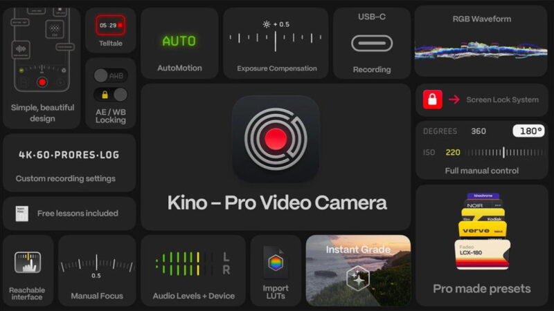 Kino : la nouvelle app vidéo des créateurs d&rsquo;Halide sur iOS