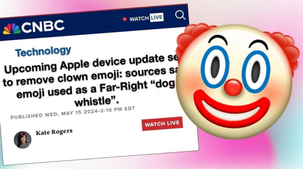 Fake news : Apple ne retirera pas l'emoji clown d'iOS