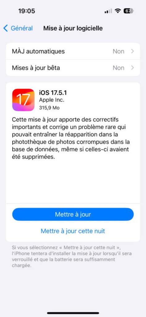 Mise à jour iOS 17.5.1 : Correction du bug des photos supprimées qui réapparaissent