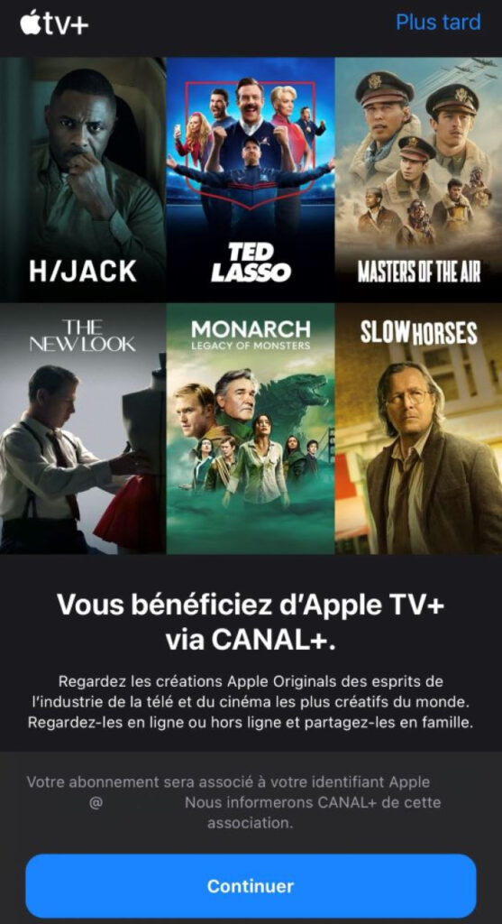 Les abonnés Canal+ peuvent regarder Apple TV+ via l'application Apple TV