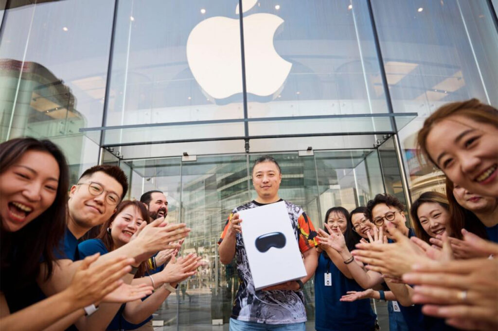 L'Apple Vision Pro en vente dans plusieurs pays, y compris la Chine et le Japon