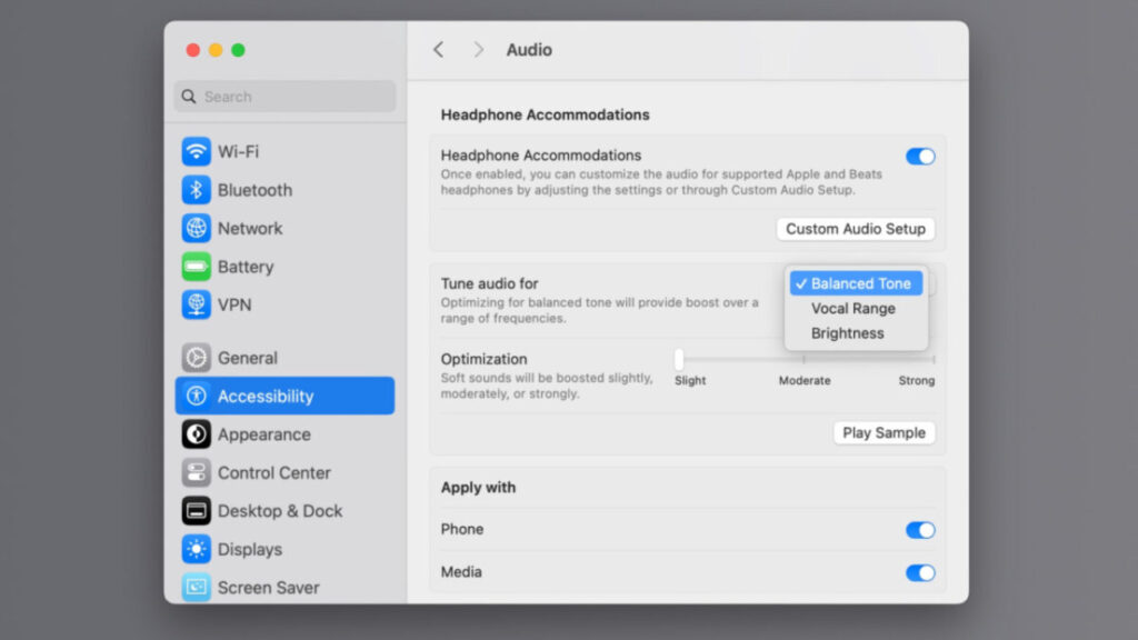 macOS Sequoia : personnalisez l'audio de vos AirPods et produits Beats