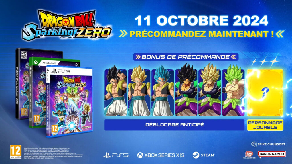 Dragon Ball Sparking! ZERO : Date de sortie révélée dans un nouveau trailer Dragon Ball Sparking! ZERO : Date de sortie révélée dans un nouveau trailer