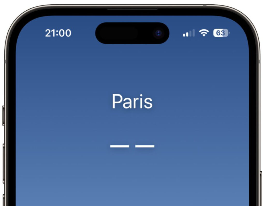 Panne de l'application Météo d'Apple sur iPhone