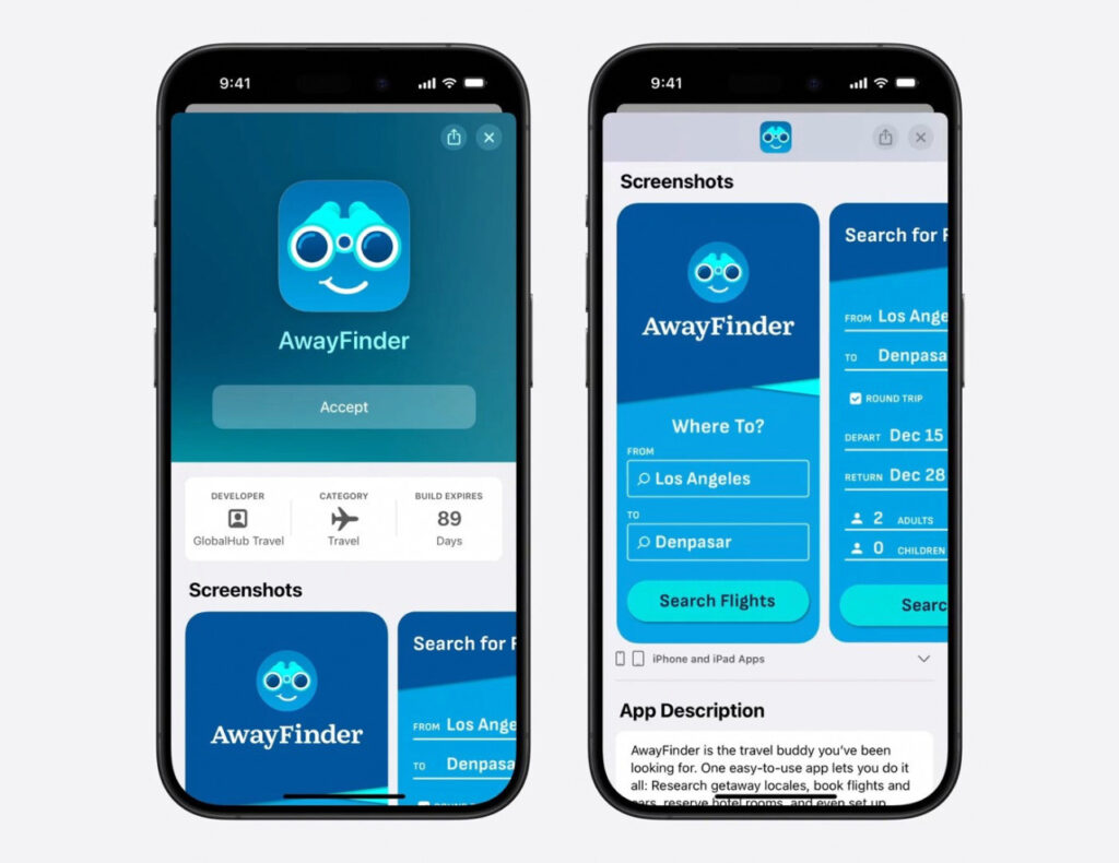 Apple annonce une nouvelle interface pour TestFlight avec descriptions d'applications et captures d'écran