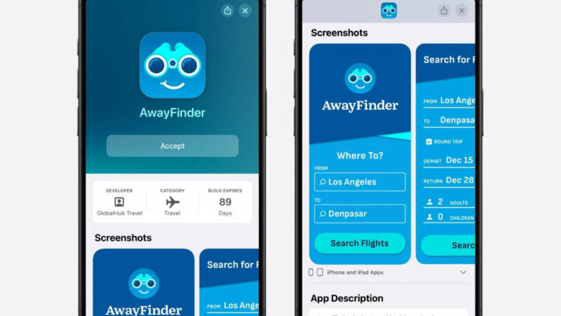 Apple annonce une nouvelle interface pour TestFlight avec descriptions d&rsquo;applications et captures d&rsquo;écran