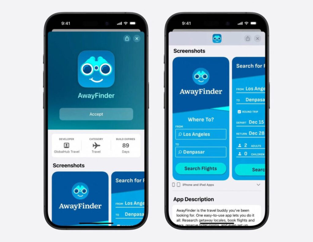 Apple annonce une nouvelle interface pour TestFlight avec descriptions d'applications et captures d'écran