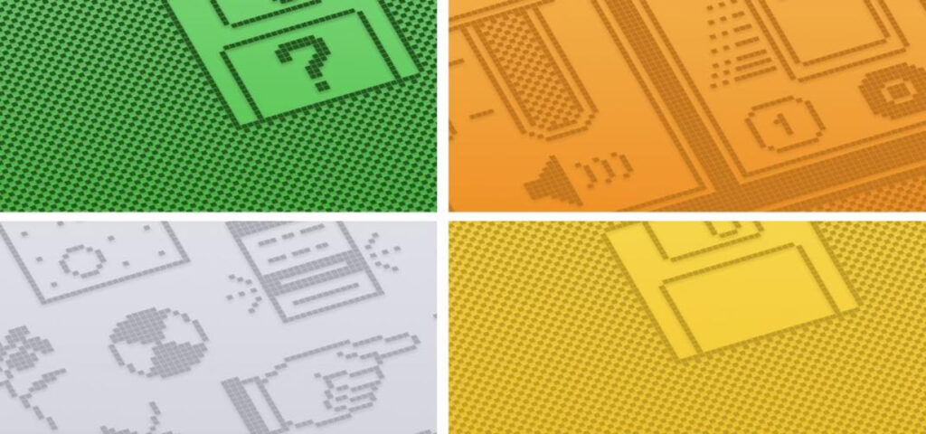 Fonds d'écran macOS Sequoia avec icônes de Susan Kare