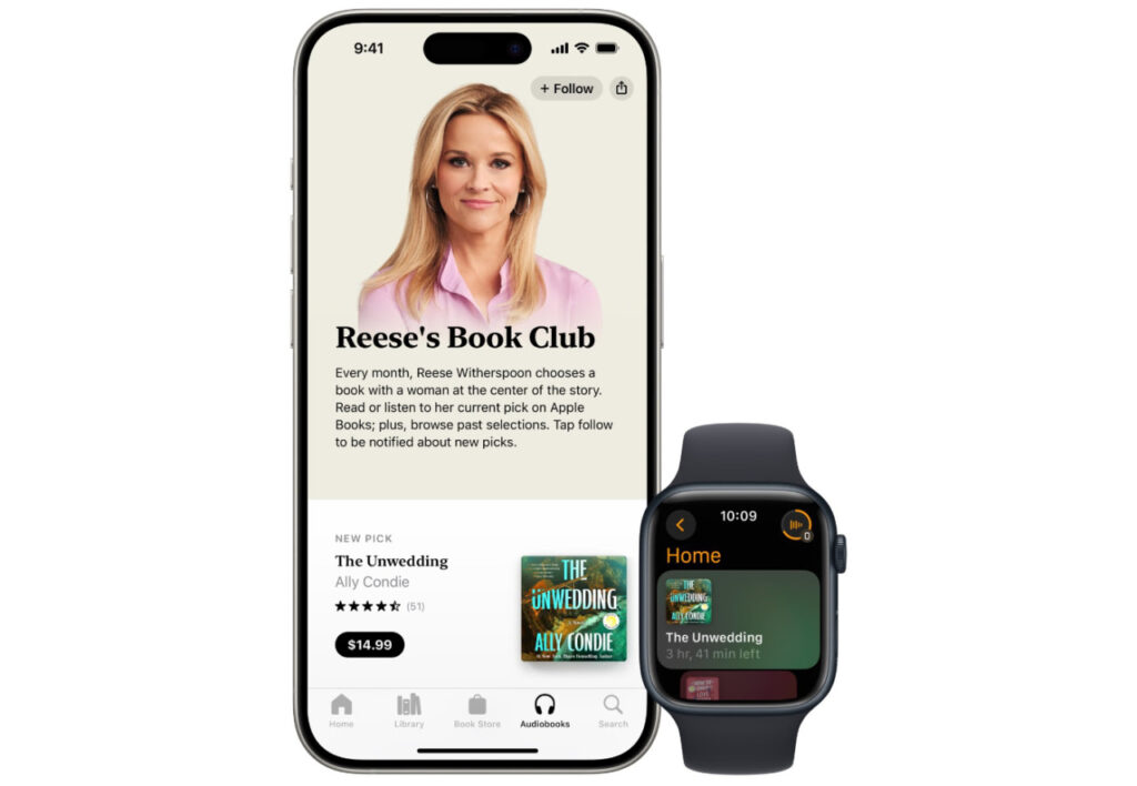 Apple Books signe un partenariat avec Reese Witherspoon pour proposer le club de lecture Reeses Book Club