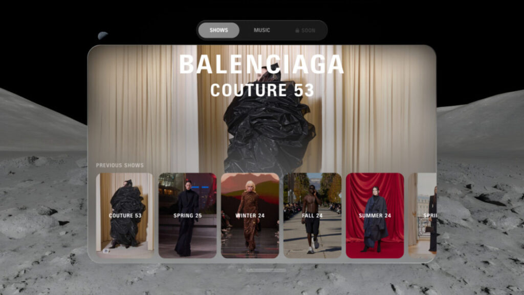 balenciaga et rimowa lancent leurs applications pour l'apple vision pro