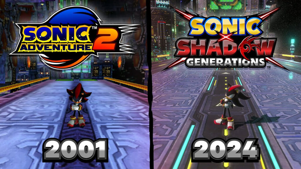 Comparaison de 3 nouveaux stages dans Sonic X Shadow Generations