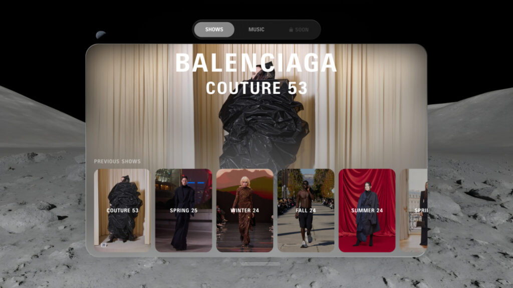 balenciaga et rimowa lancent leurs applications pour l'apple vision pro
