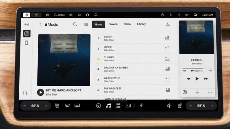 apple music s&rsquo;invite dans les voitures rivian avec audio spatial