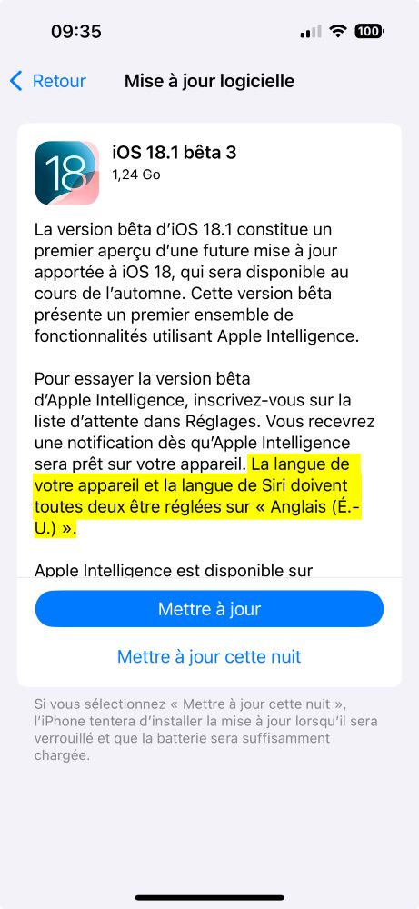 Apple intelligence : changement de région des appareils simplifié