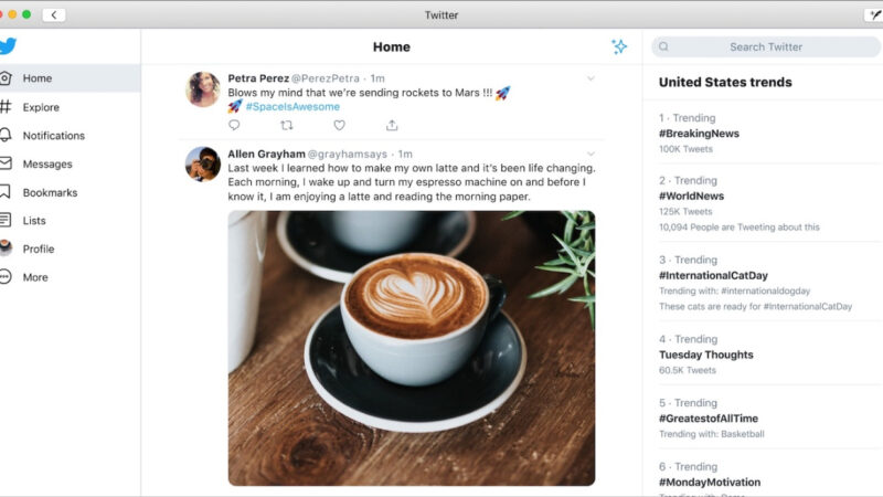 l&rsquo;application twitter disparait du mac app store