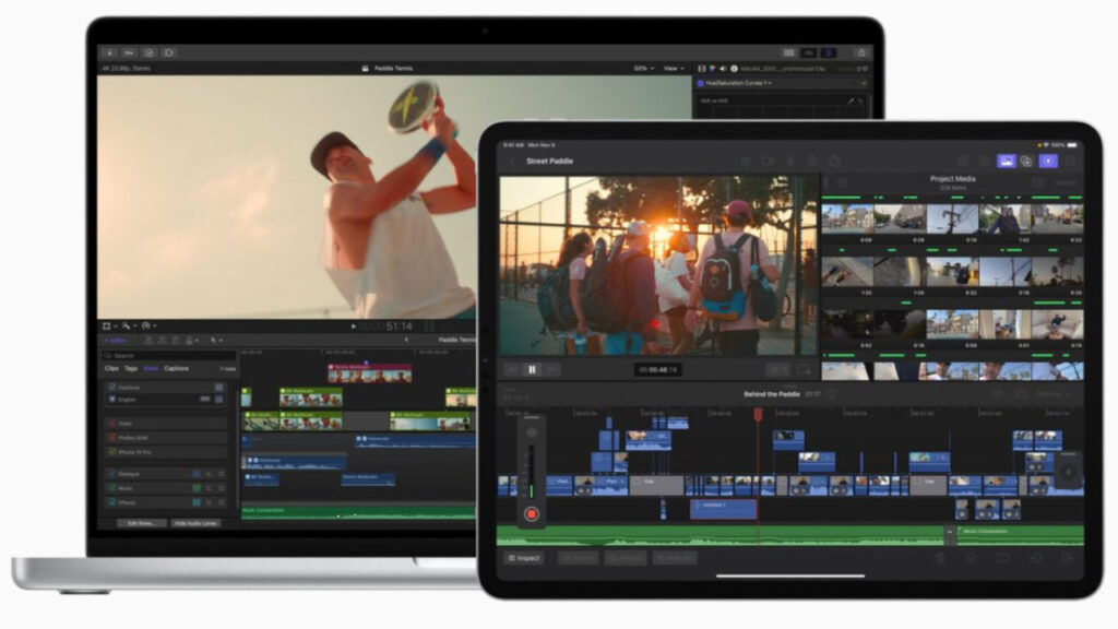 final cut pro se met en avant sur mac et ipad