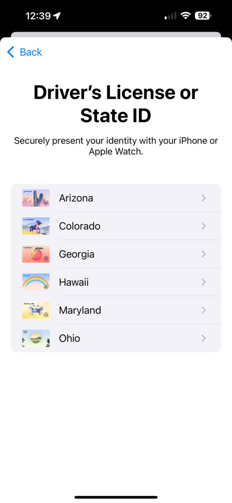 Permis de conduire et carte d'identité sur iphone désormais à hawaii