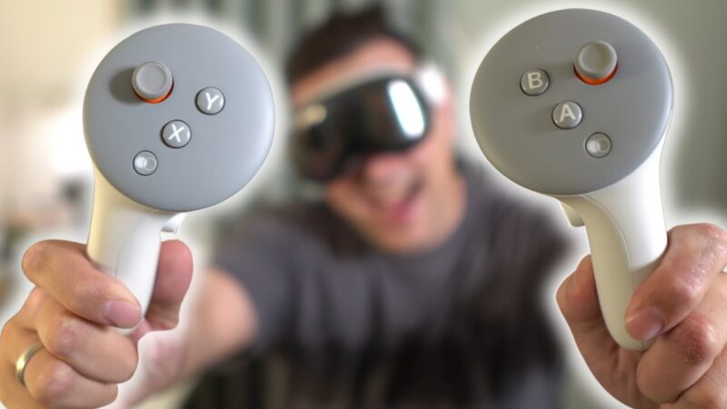 Manettes surreal touch pour apple vision pro en financement participatif