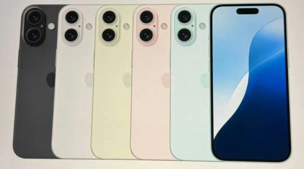 fuite d'images promotionnelles des iphone 16 et 16 pro
