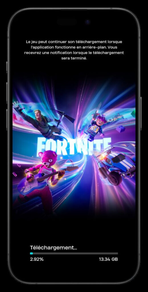 installer fortnite et l'epic games store sur iphone