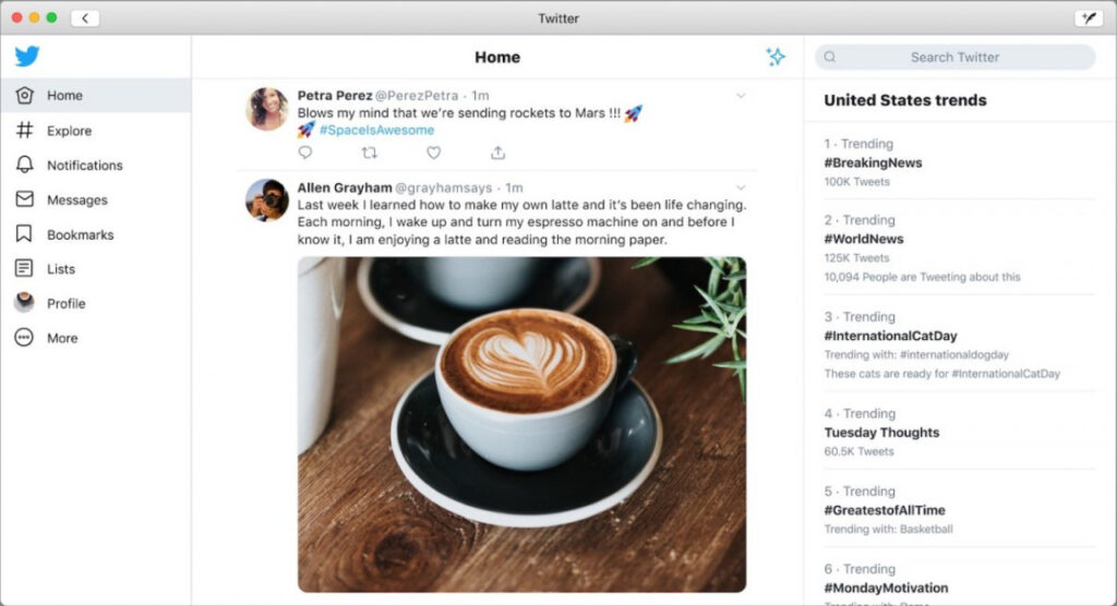 l'application twitter disparait du mac app store
