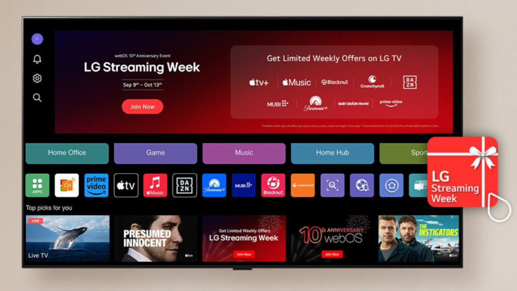 Apple music et apple tv+ gratuits pendant 3 mois sur les tv lg