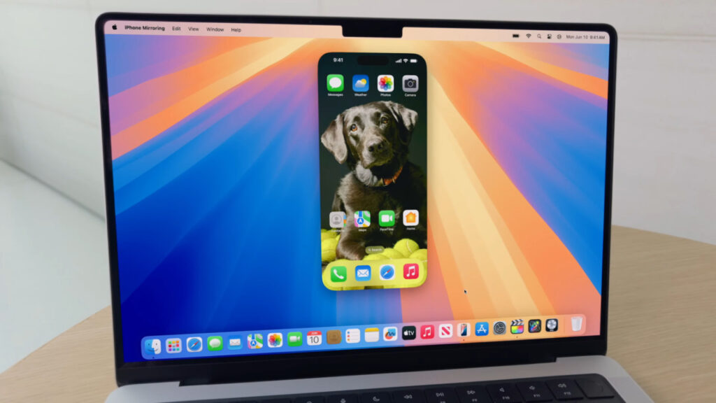modification de l'écran d'accueil de l'iPhone avec iOS 18 sur Mac