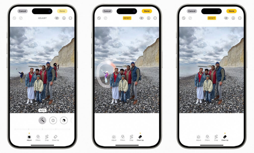 Ios 18 bêta 3 : l'application photos efface les éléments gênants avec l'ia