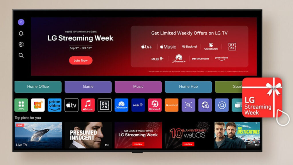 Apple music et apple tv+ gratuits pendant 3 mois sur les tv lg