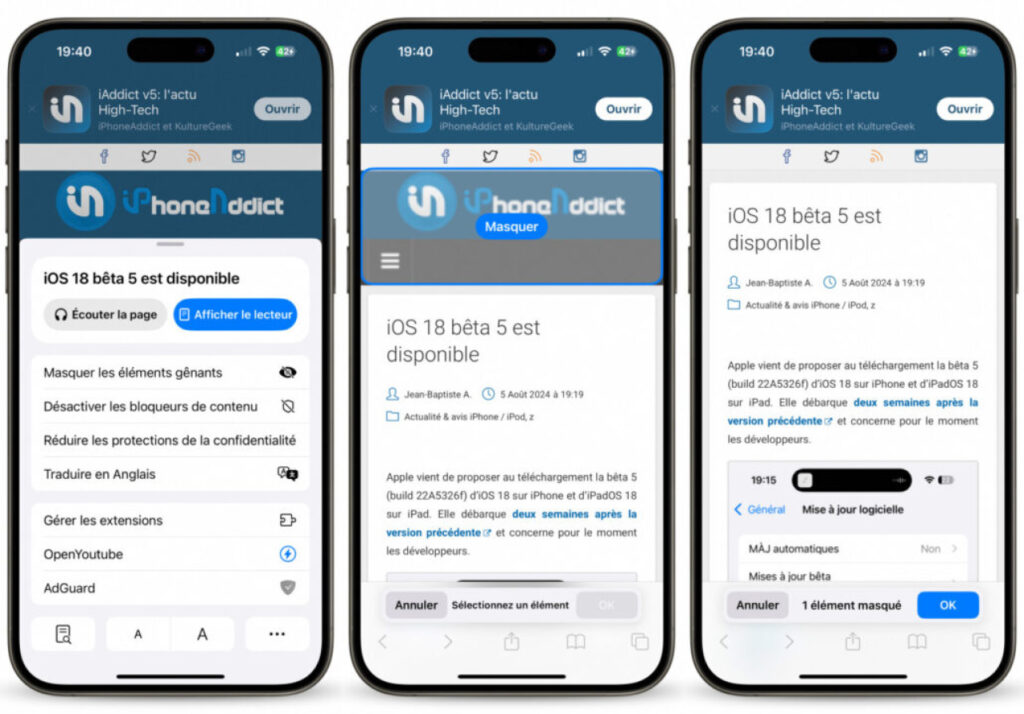 ios 18 bêta 5 : découvrez les nouveautés d'apple