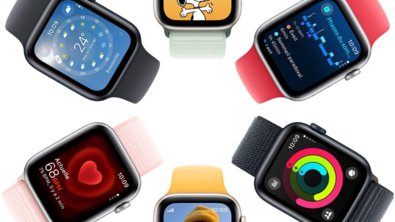 apple watch se en plastique pour enfants en perspective
