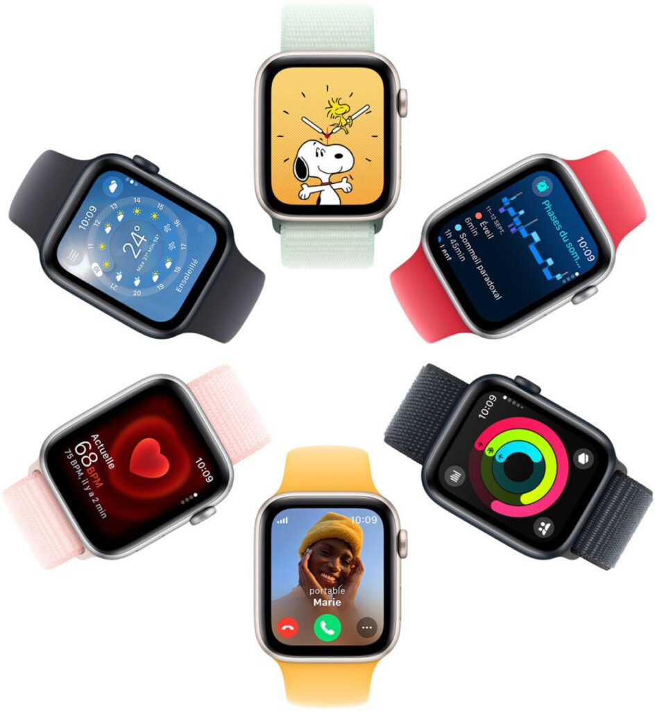 apple watch se en plastique pour enfants en perspective