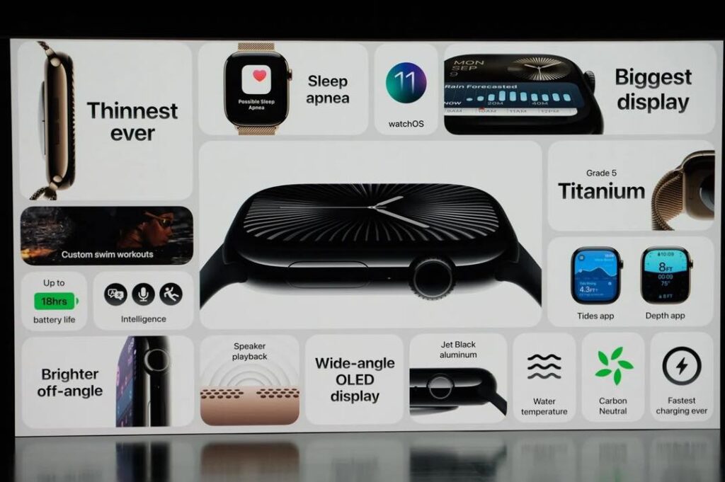 Apple watch series 10 : légèreté et nouvelles fonctionnalités