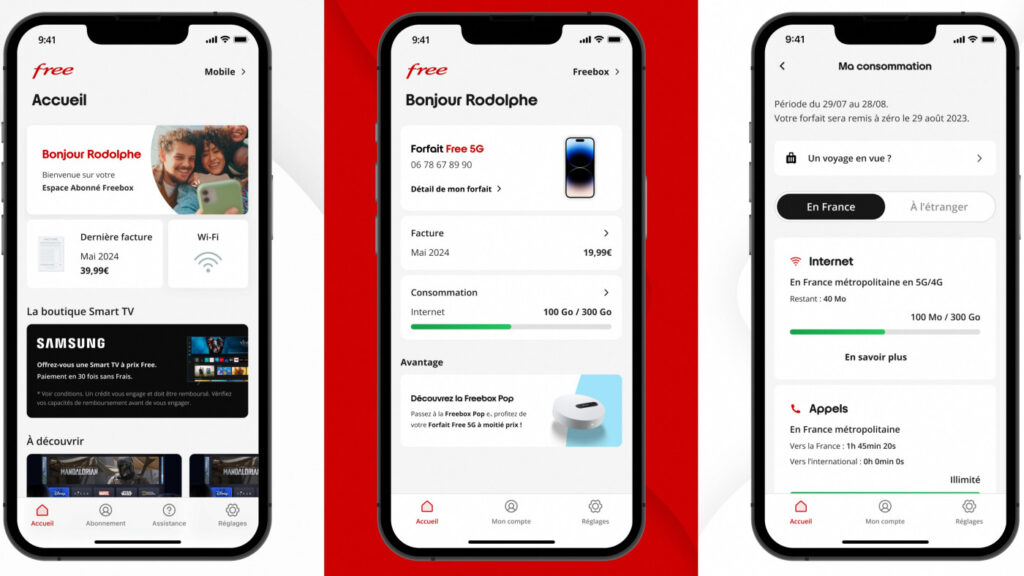 Mise à jour de l'application free sur iphone avec nouvelles fonctionnalités